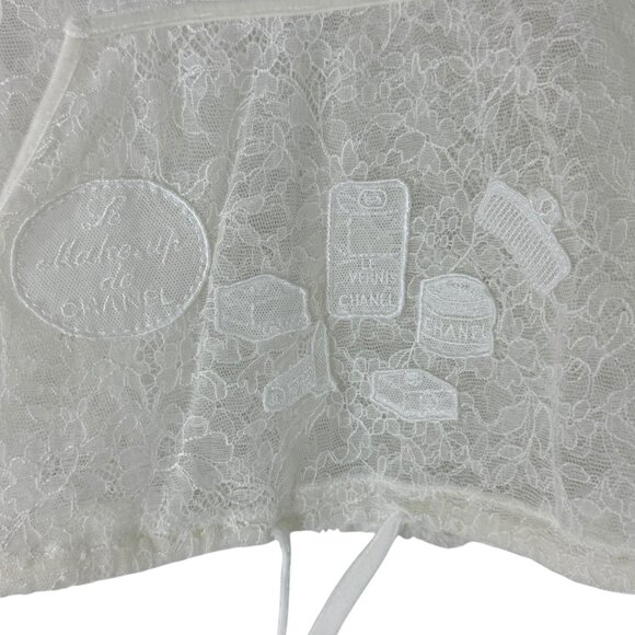 CHANEL Le Make Up De Chanel P24358V14575 Lace Long Sleeve Tops White Size Tag 34 - Picture 6 of 11